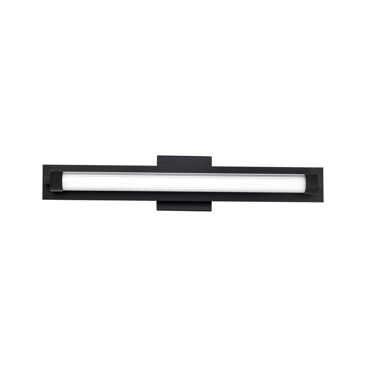 Larissa - 24 Inch LED Vanity - 3000K CCT - Black Finish - Opaque Glass