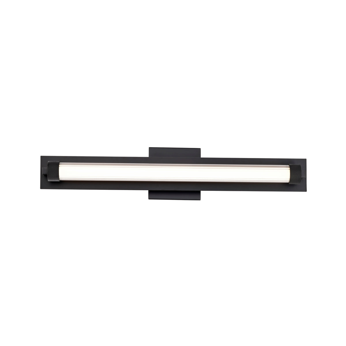 Larissa - 24 Inch LED Vanity - 3000K CCT - Black Finish - Opaque Glass