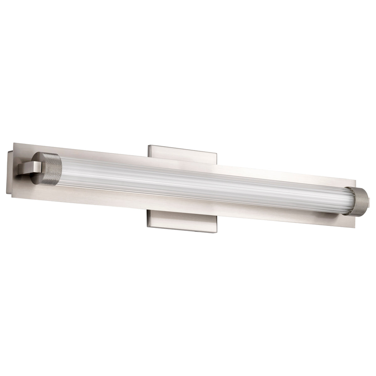 Larissa - 24 Inch LED Vanity - 3000K - Brushed Nickel Finish - Opaque Glass lighting product