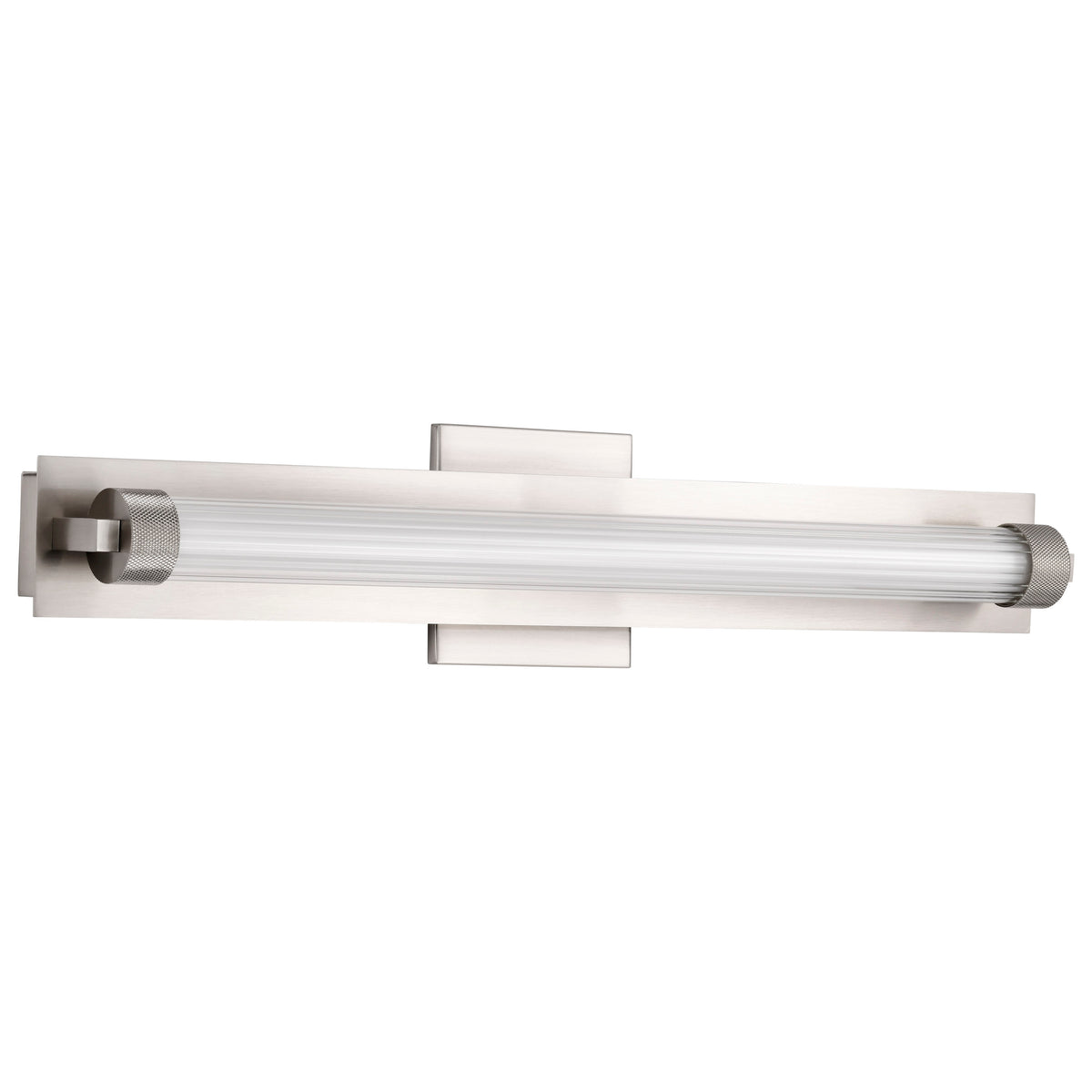 Larissa - 24 Inch LED Vanity - 3000K CCT - Brushed Nickel Finish - Opaque Glass