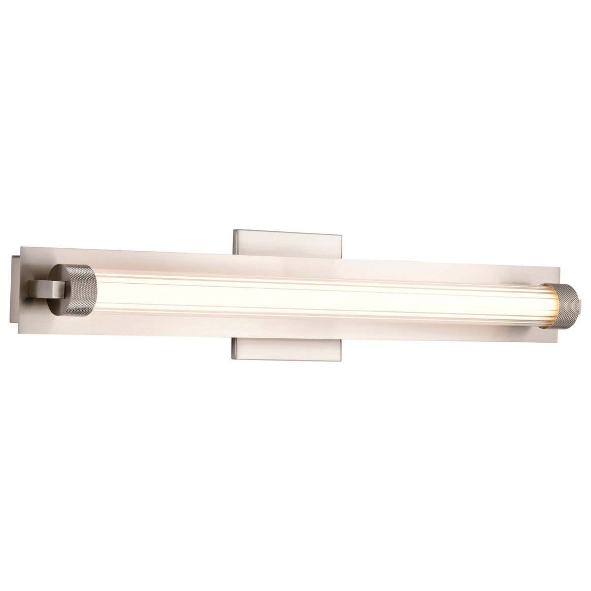 Larissa - 24 Inch LED Vanity - 3000K CCT - Brushed Nickel Finish - Opaque Glass
