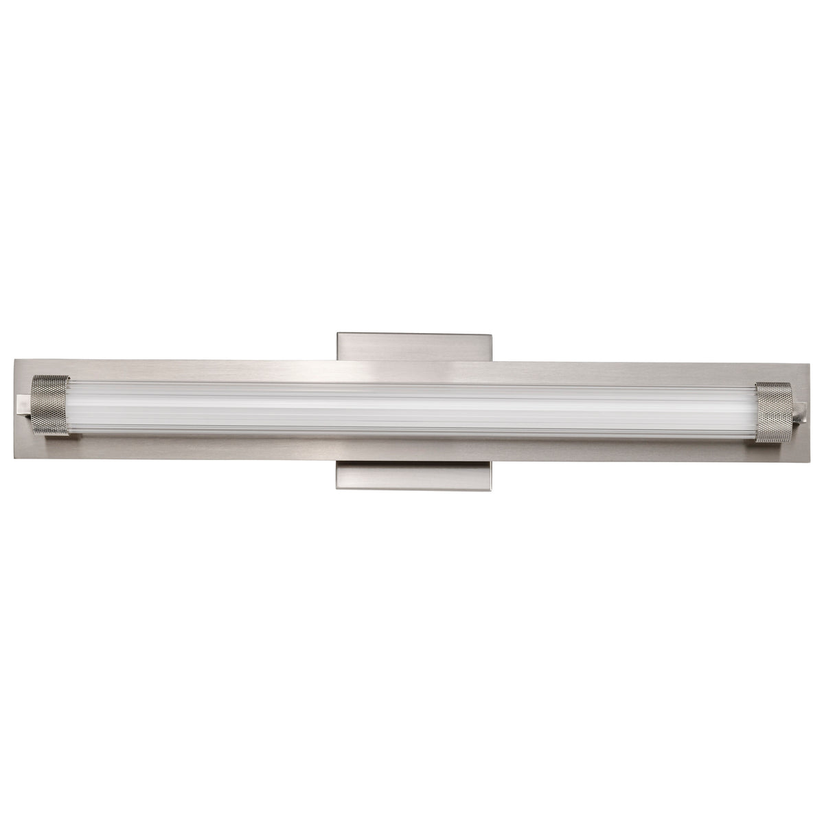 Larissa - 24 Inch LED Vanity - 3000K CCT - Brushed Nickel Finish - Opaque Glass