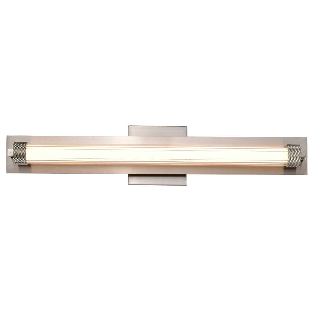 Larissa - 24 Inch LED Vanity - 3000K CCT - Brushed Nickel Finish - Opaque Glass