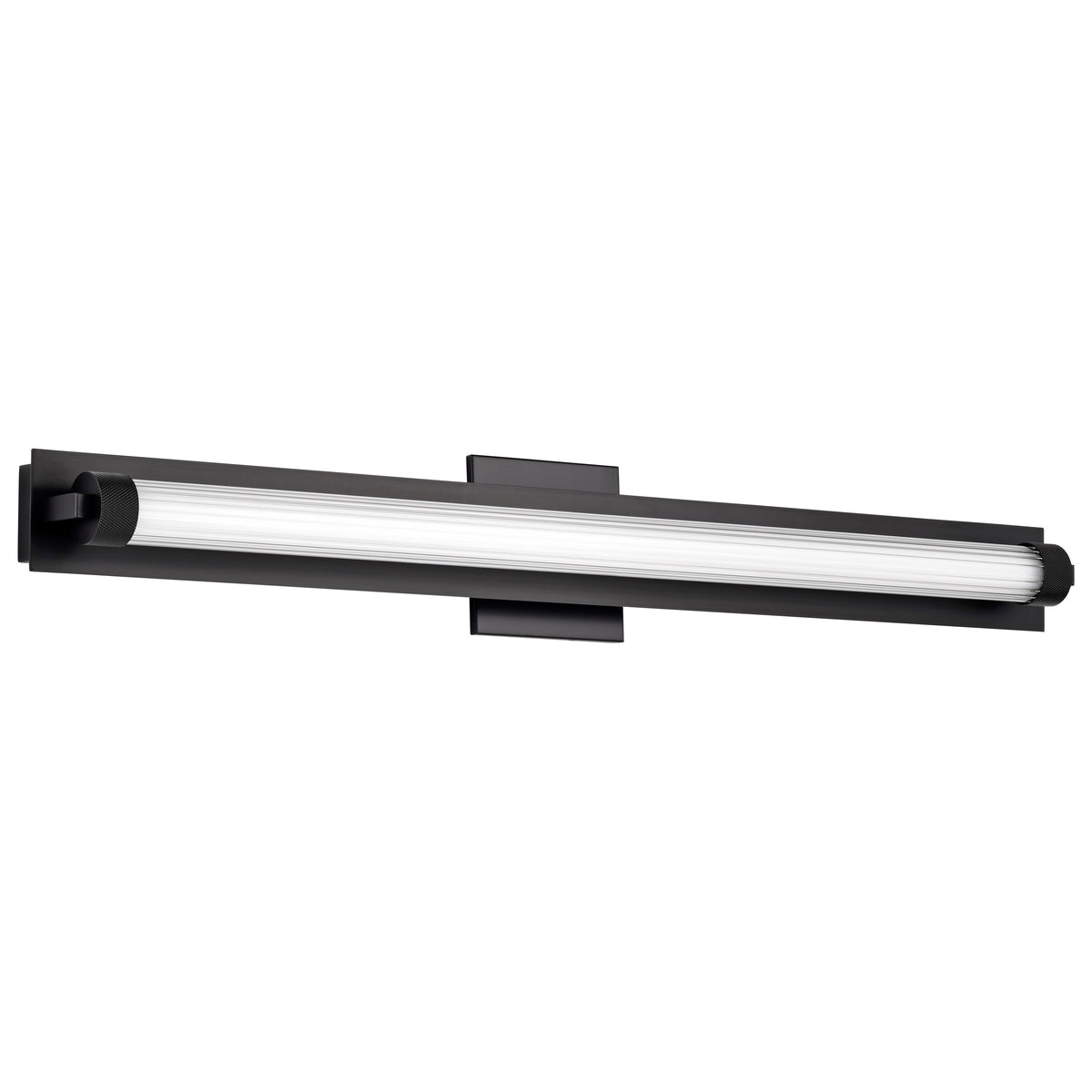 Larissa - 32 Inch LED Vanity - 3000K - Black Finish - Opaque Glass