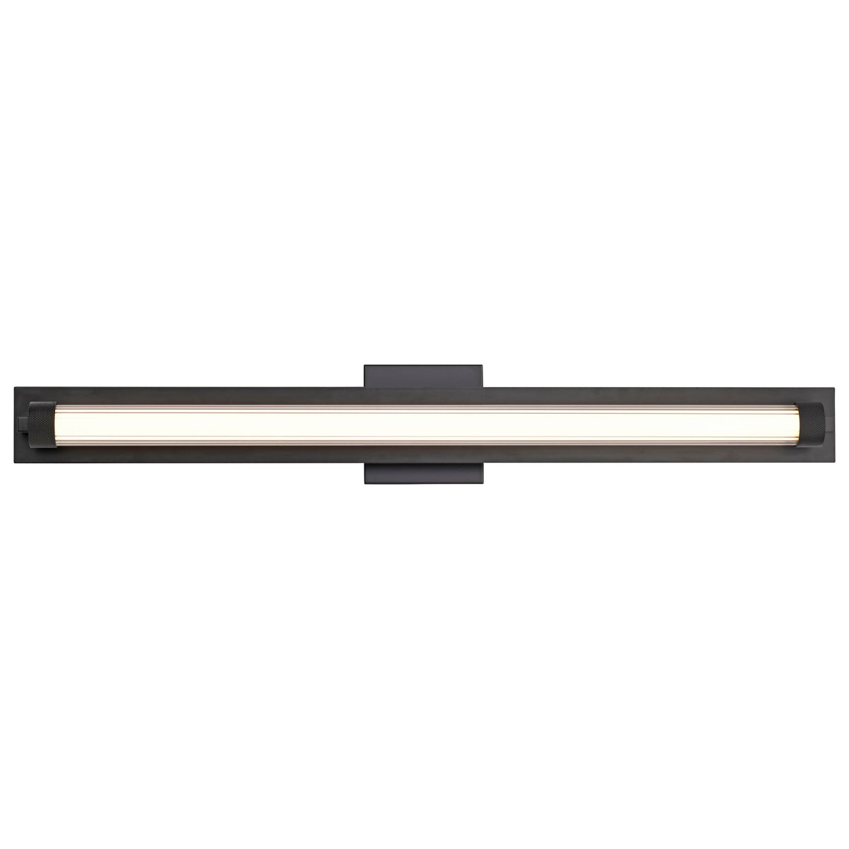 Larissa - 32 Inch LED Vanity - 3000K CCT - Black Finish - Opaque Glass