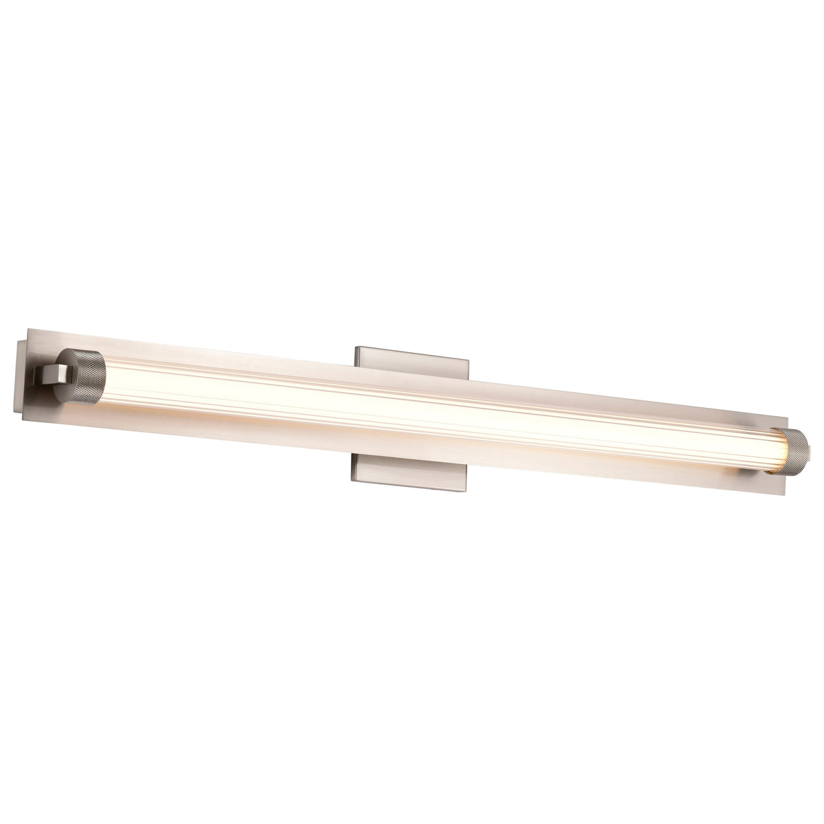 Larissa - 32 Inch LED Vanity - 3000K CCT - Brushed Nickel Finish - Opaque Glass