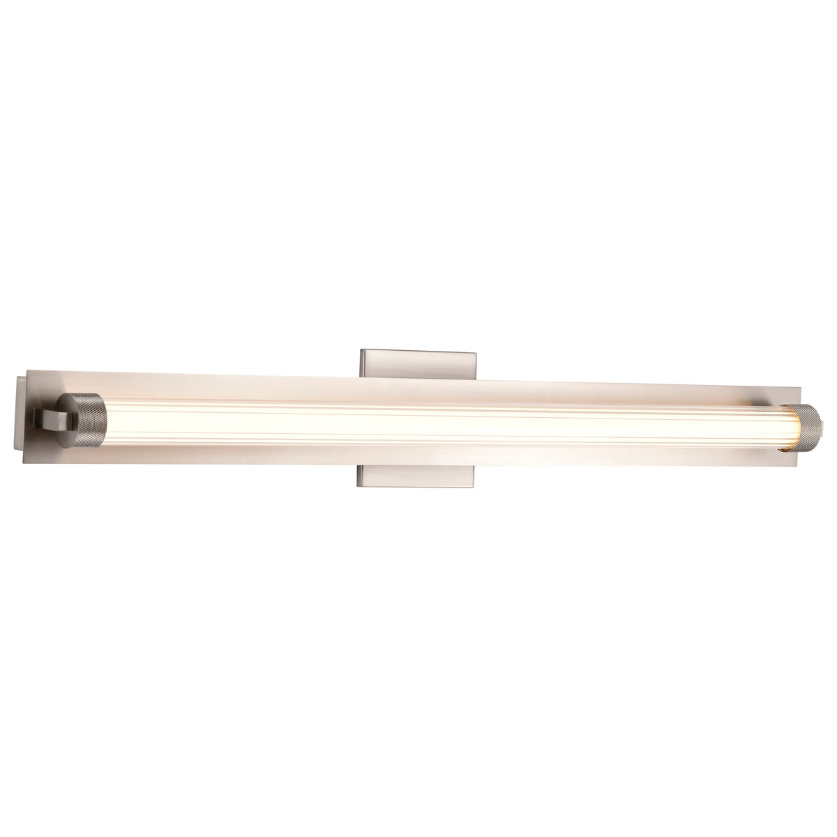 Larissa - 32 Inch LED Vanity - 3000K CCT - Brushed Nickel Finish - Opaque Glass