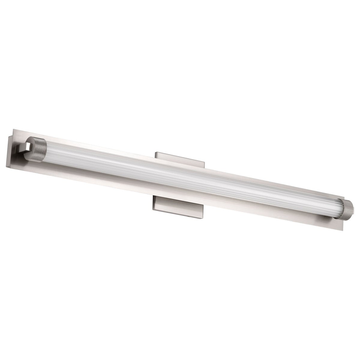 Larissa - 32 Inch LED Vanity - 3000K CCT - Brushed Nickel Finish - Opaque Glass