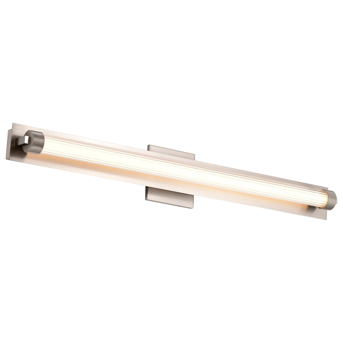 Larissa - 32 Inch LED Vanity - 3000K CCT - Brushed Nickel Finish - Opaque Glass