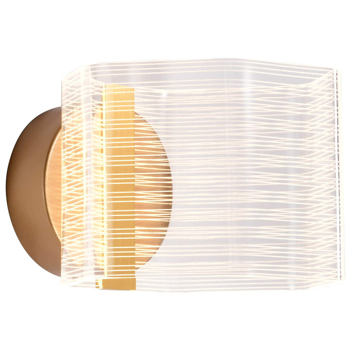 Kenzo - LED 1 Light Wall Sconce - Polished Anodized Bronze Finish - Light Guide Panel