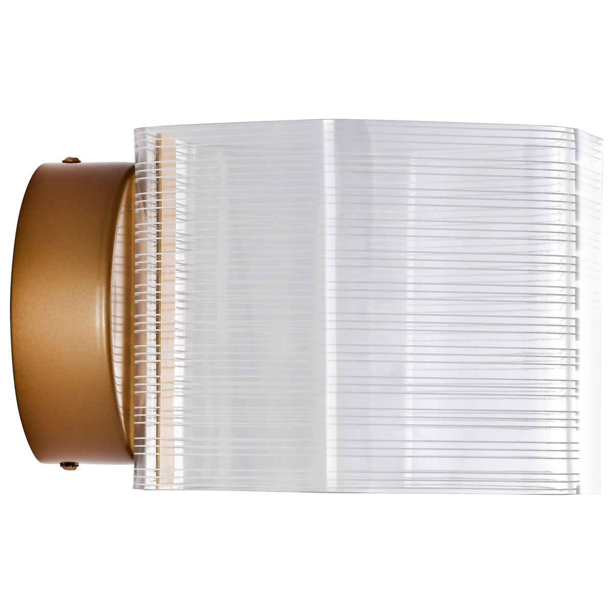 Kenzo - LED 1 Light Wall Sconce - Polished Anodized Bronze Finish - Light Guide Panel