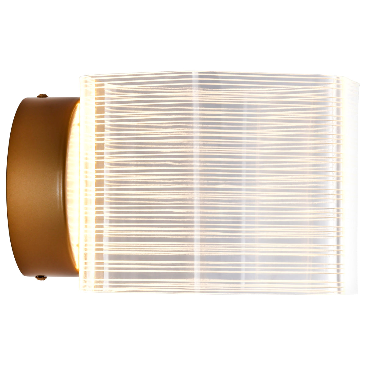 Kenzo - LED 1 Light Wall Sconce - Polished Anodized Bronze Finish - Light Guide Panel