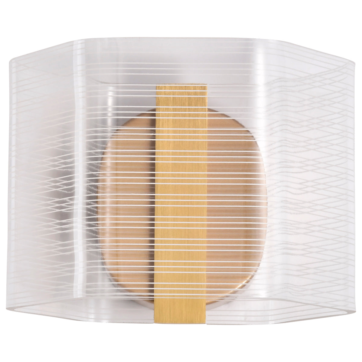 Kenzo - LED 1 Light Wall Sconce - Polished Anodized Bronze Finish - Light Guide Panel