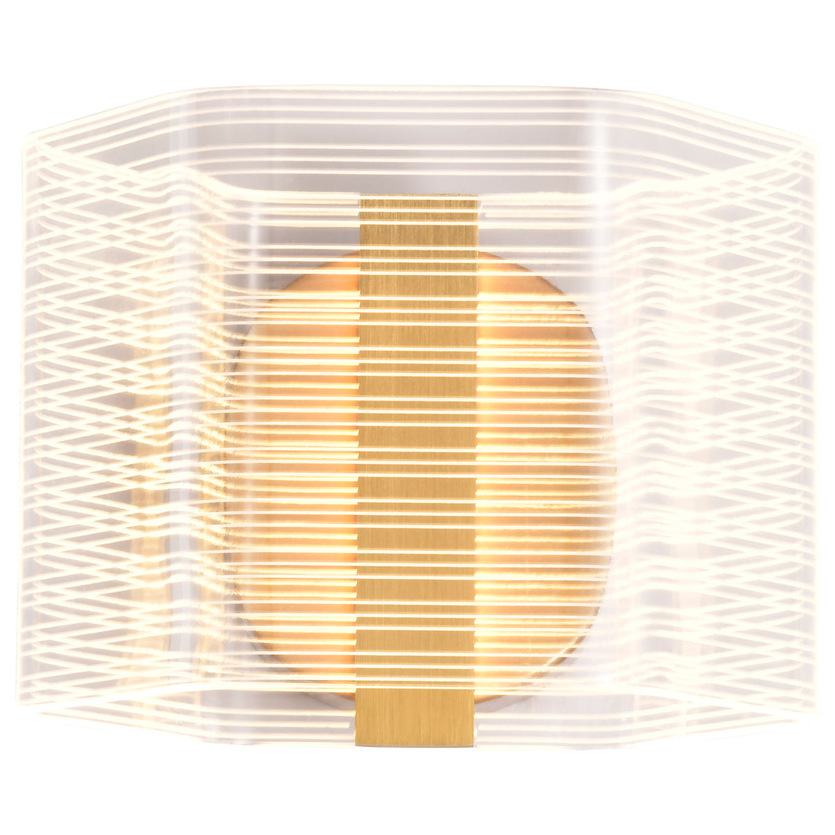 Kenzo - LED 1 Light Wall Sconce - Polished Anodized Bronze Finish - Light Guide Panel