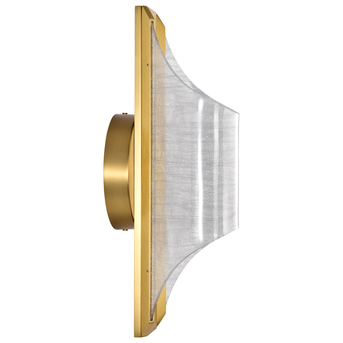 Idris - LED 1 Light Wall Sconce - Vintage Brass Finish - Light Guide Panels