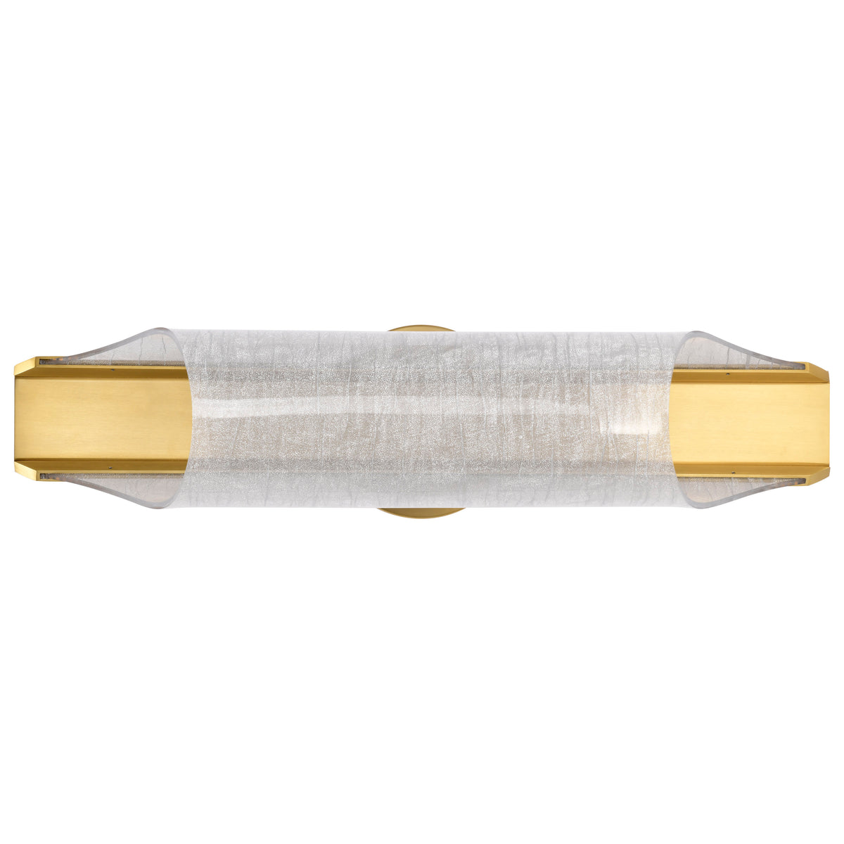 Idris - LED 3 Light Wall Sconce - Vintage Brass Finish - Light Guide Panels