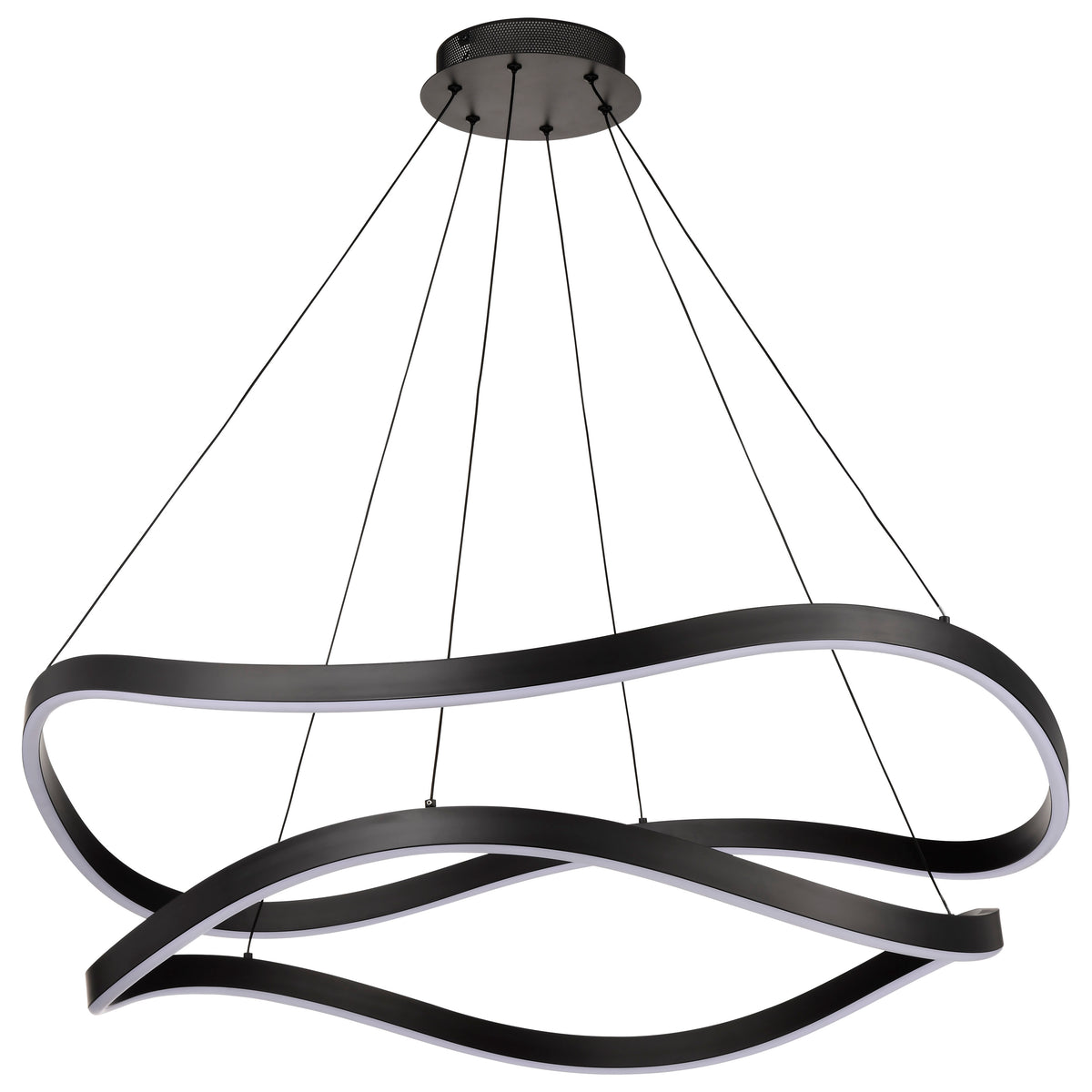 Sylas - 36 Inch LED Pendant - Matte Black Finish