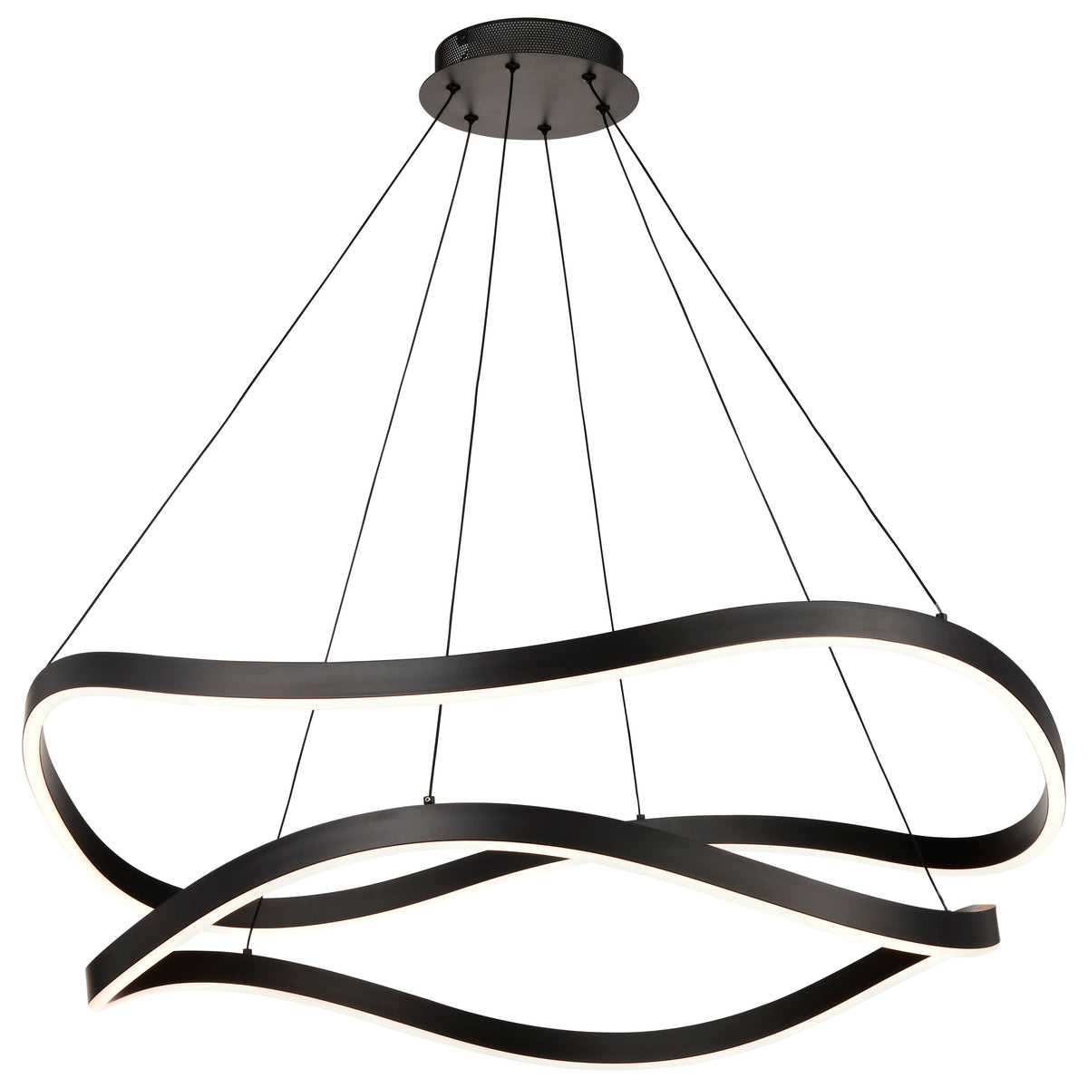Sylas - 36 Inch LED Pendant - Matte Black Finish