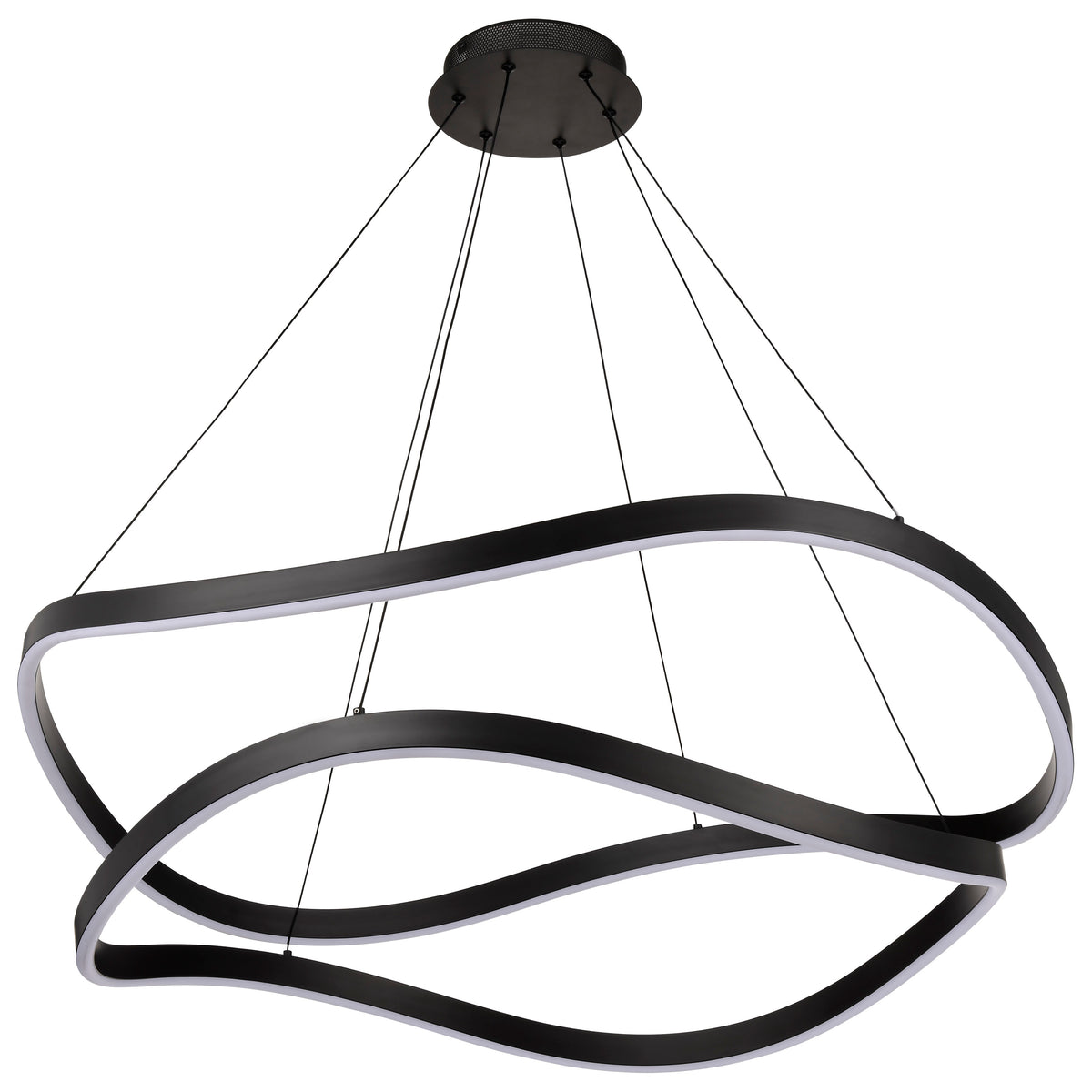 Sylas - 36 Inch LED Pendant - Matte Black Finish