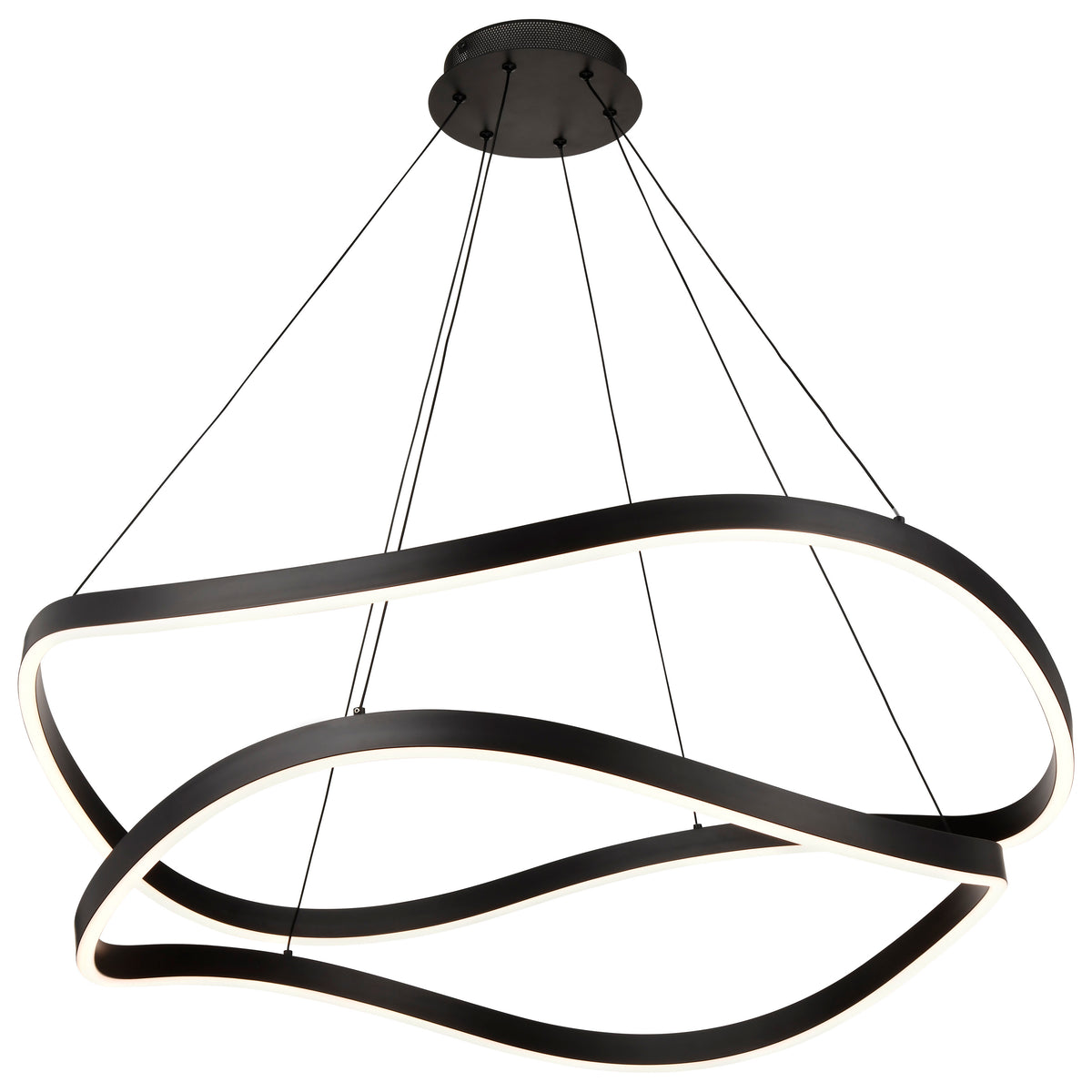Sylas - 36 Inch LED Pendant - Matte Black Finish