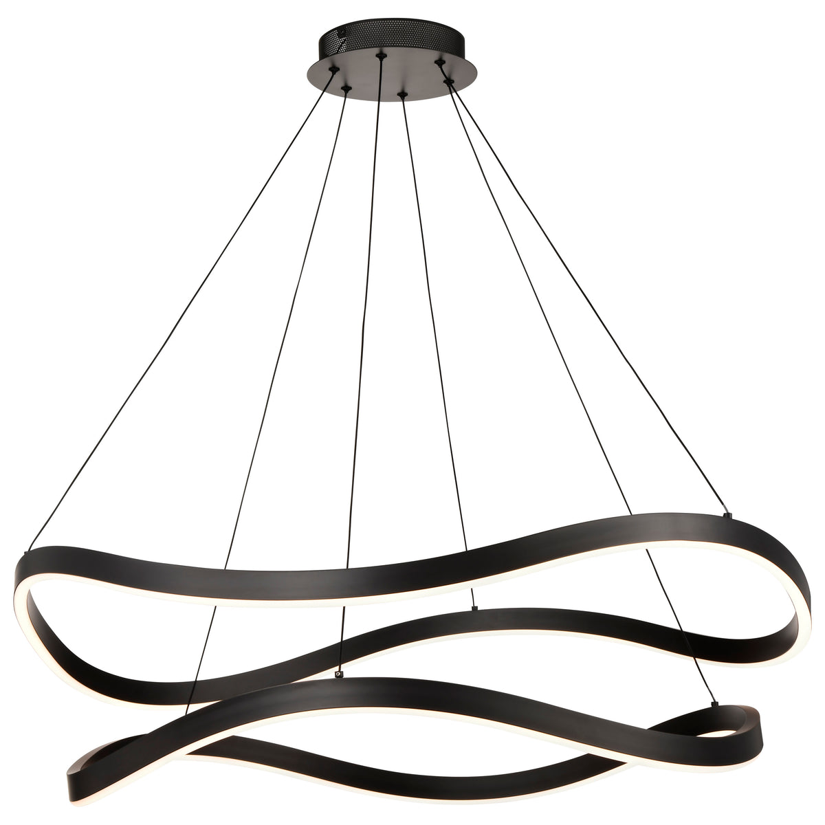 Sylas - 36 Inch LED Pendant - Matte Black Finish