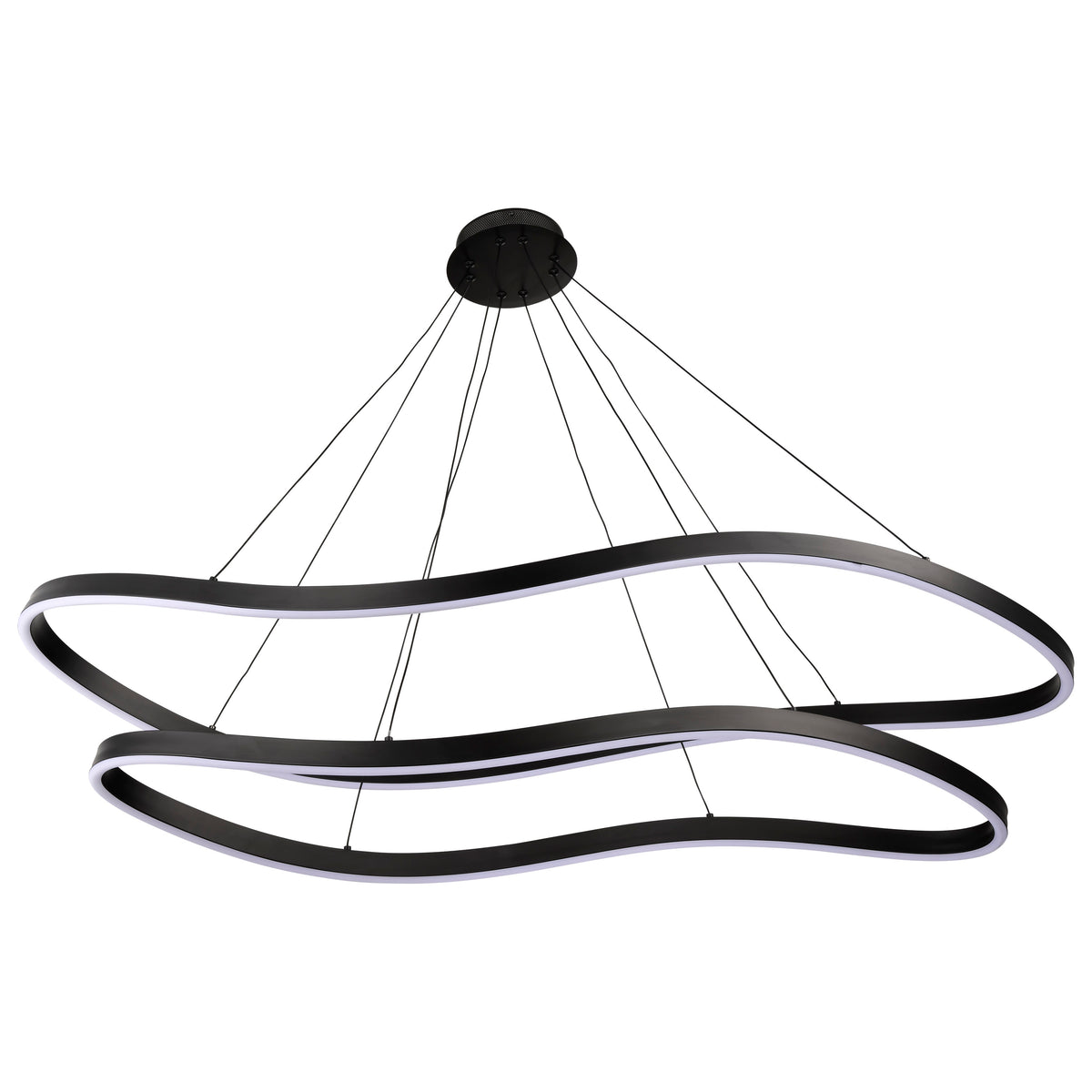Sylas - 48 Inch LED Pendant - Matte Black Finish