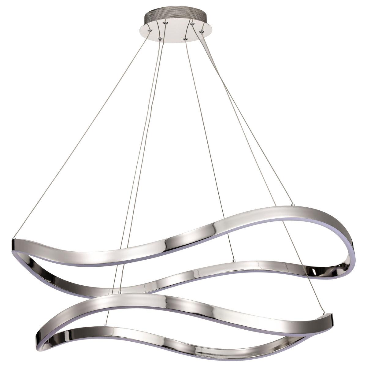 Sylas - 36 Inch LED Pendant - Polished Nickel Finish