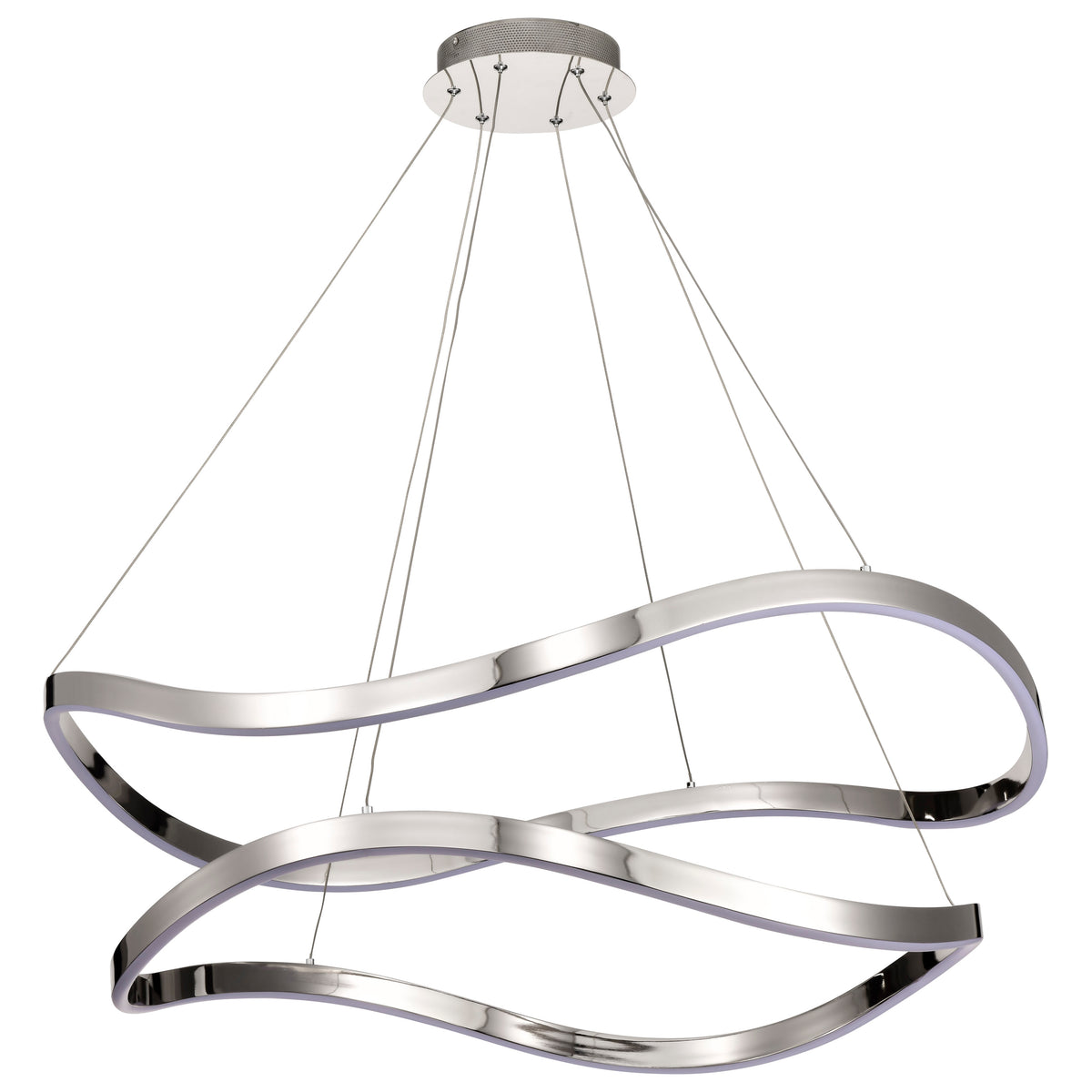 Sylas - 36 Inch LED Pendant - Polished Nickel Finish