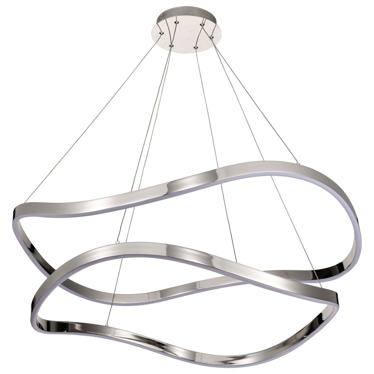Sylas - 36 Inch LED Pendant - Polished Nickel Finish