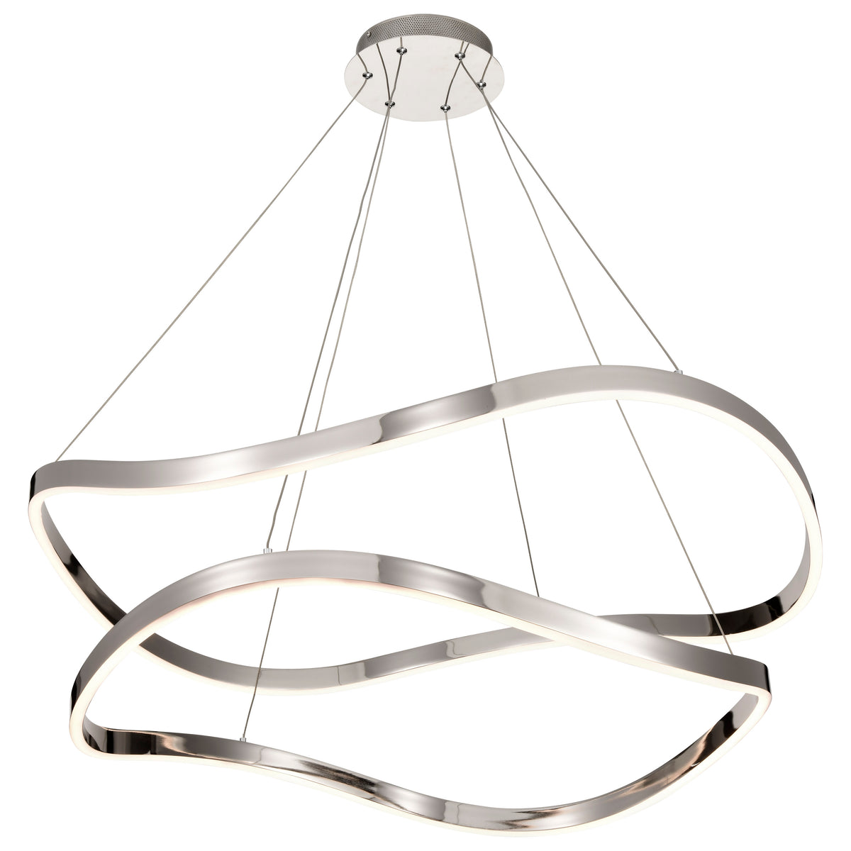 Sylas - 36 Inch LED Pendant - Polished Nickel Finish