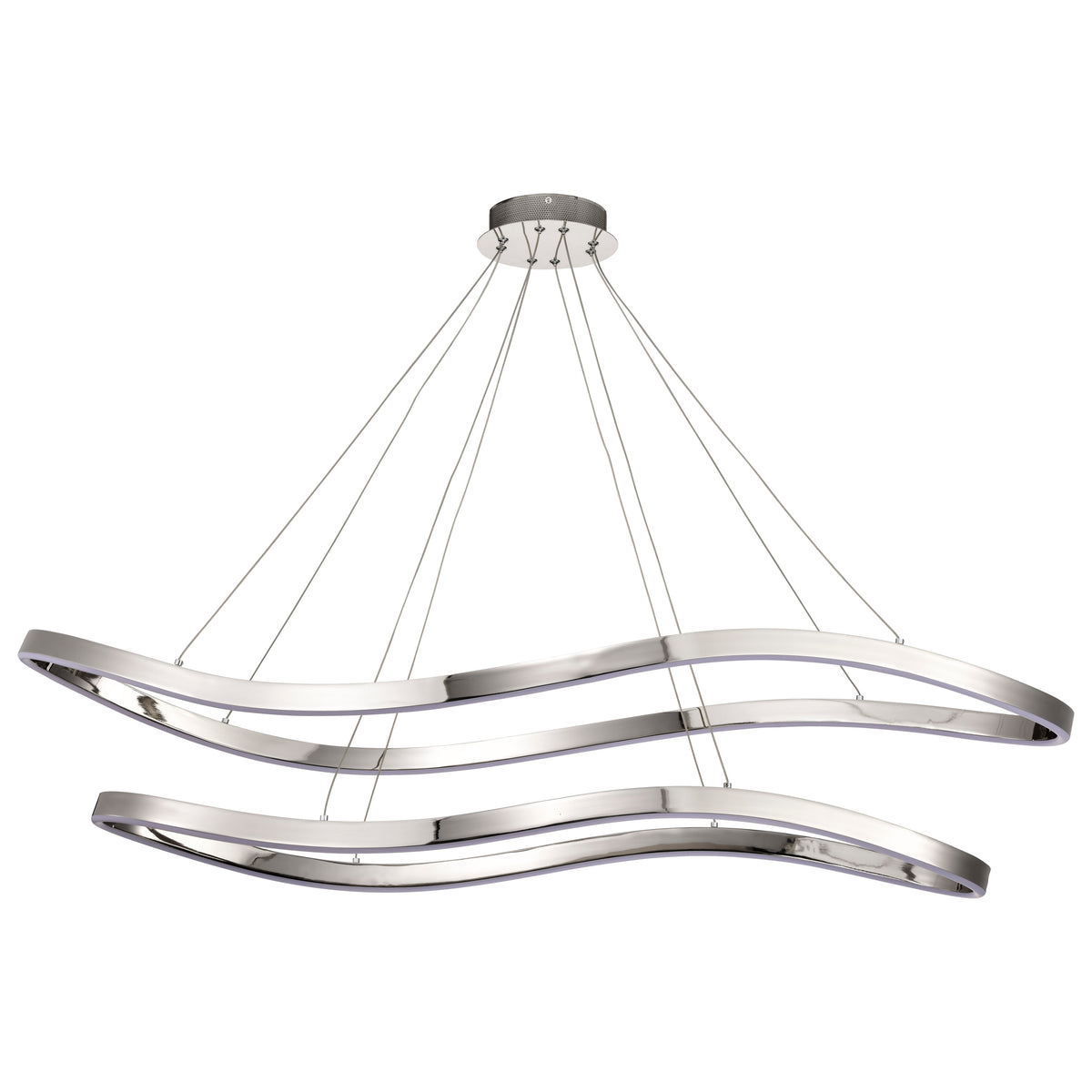 Sylas - 48 Inch LED Pendant - Polished Nickel Finish