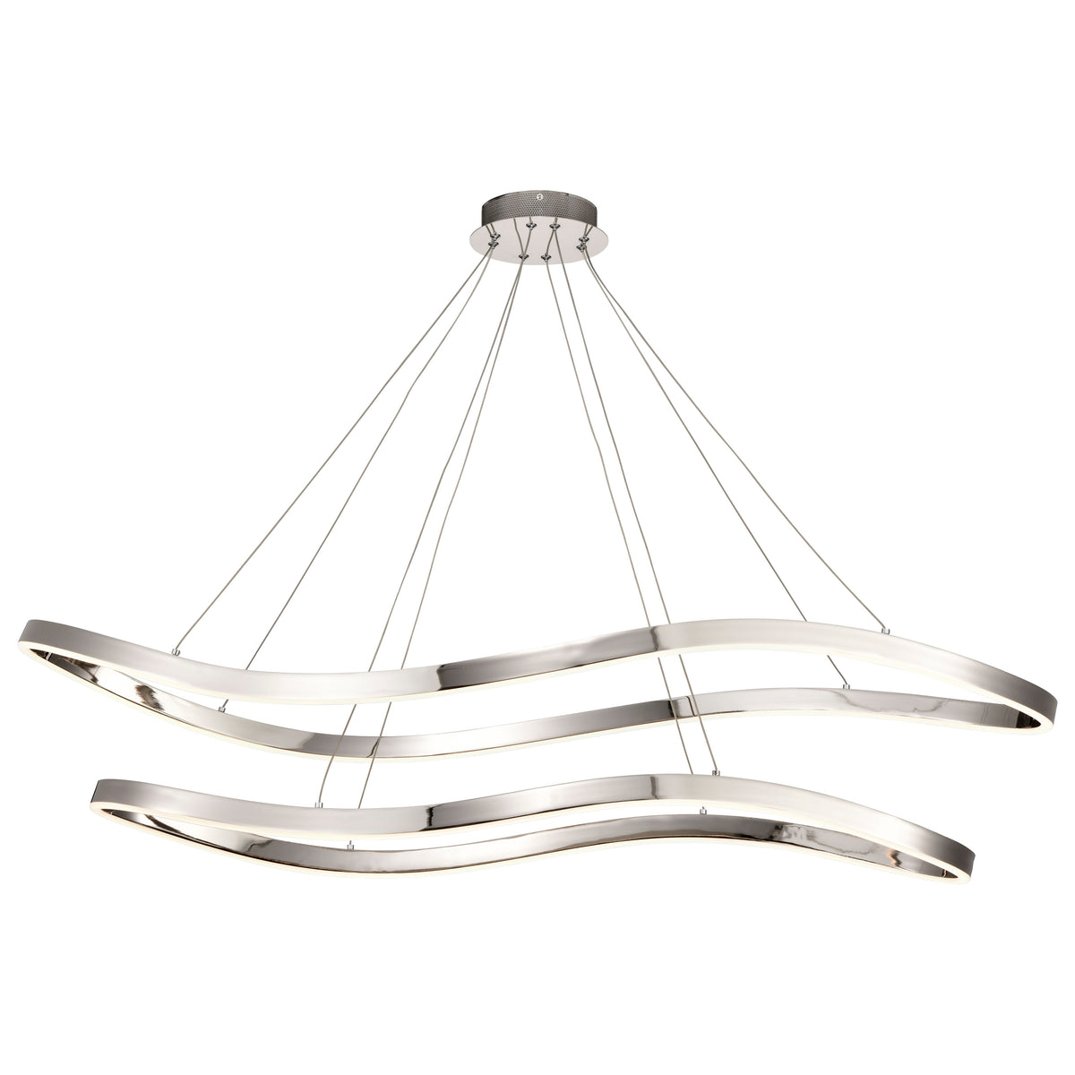 Sylas - 48 Inch LED Pendant - Polished Nickel Finish