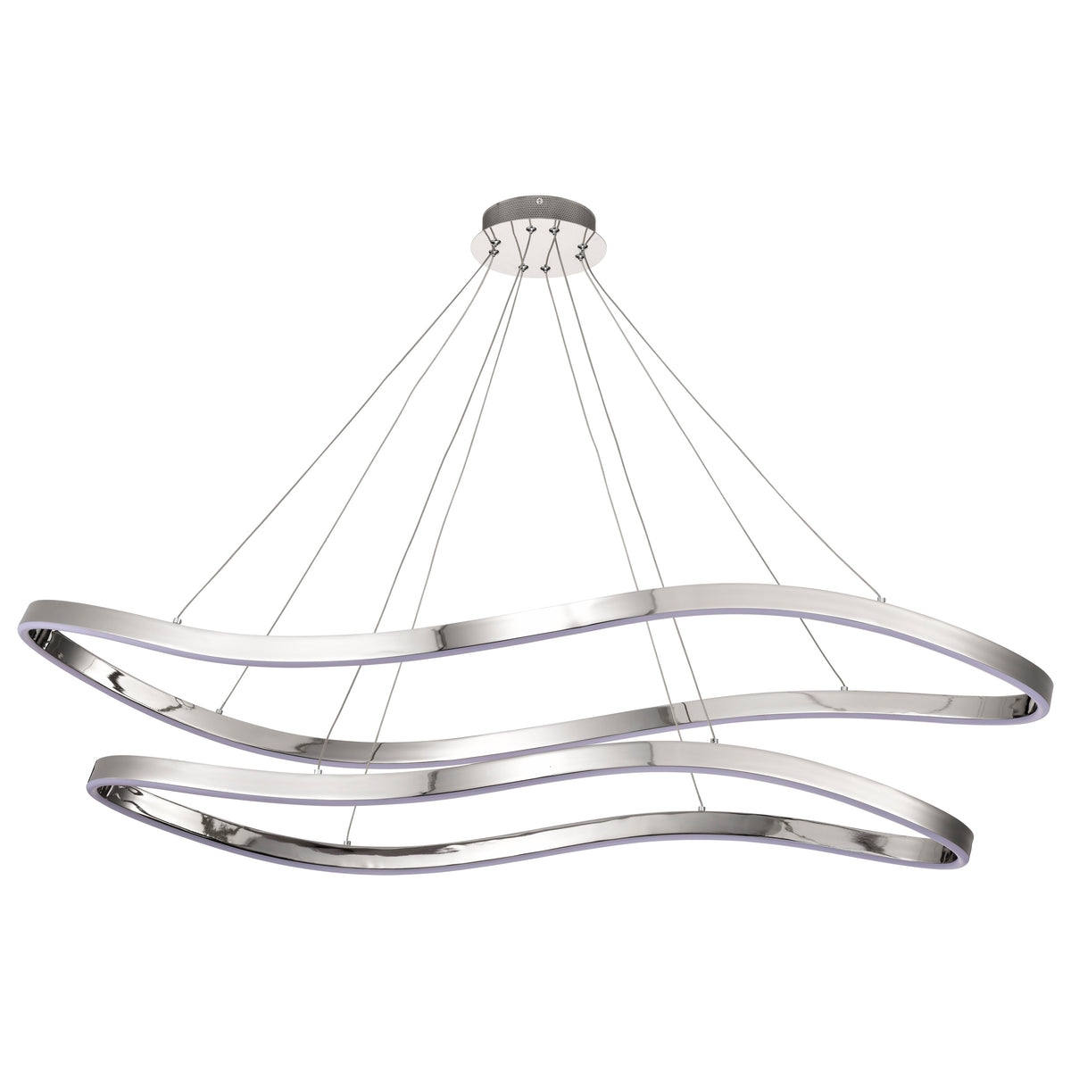 Sylas - 48 Inch LED Pendant - Polished Nickel Finish