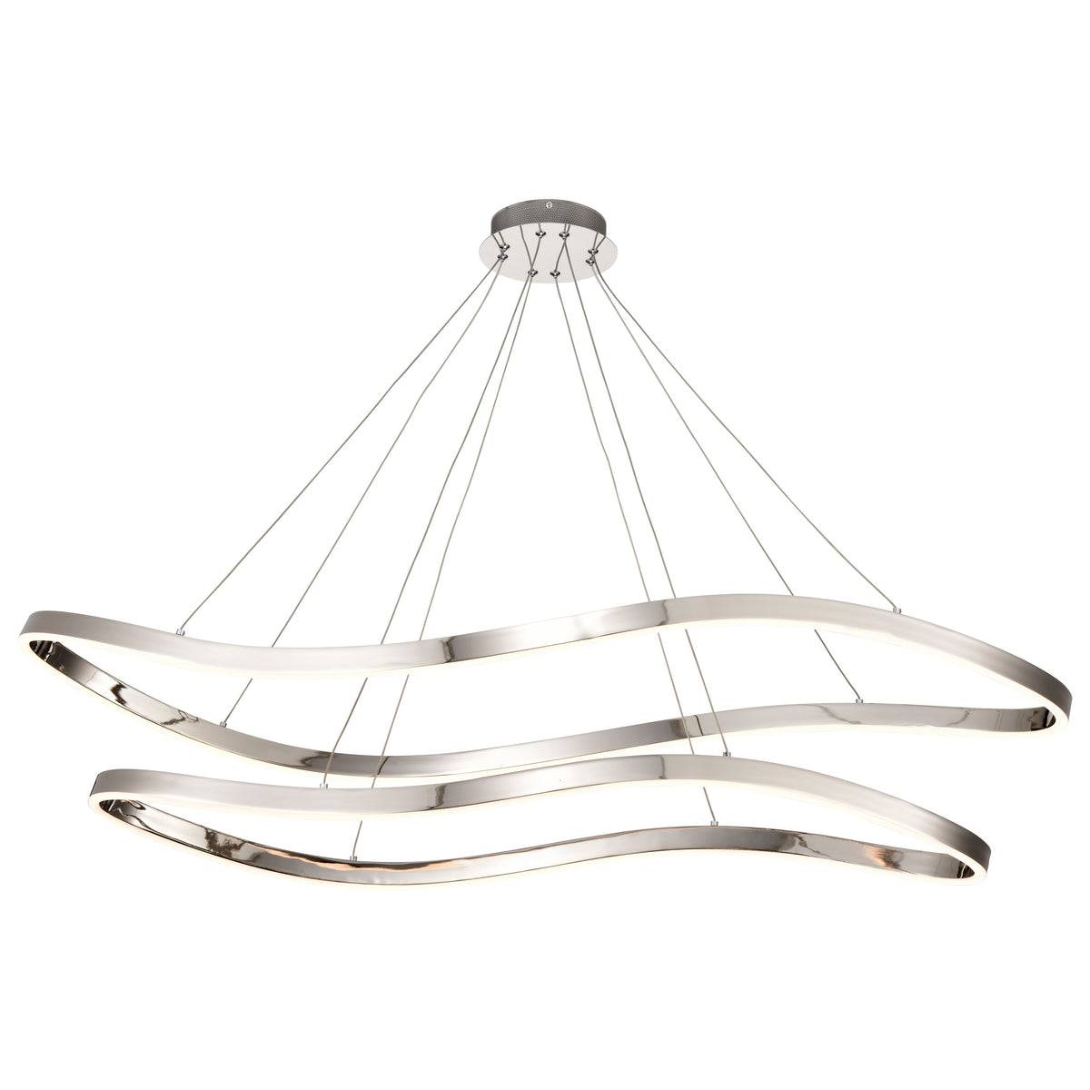 Sylas - 48 Inch LED Pendant - Polished Nickel Finish