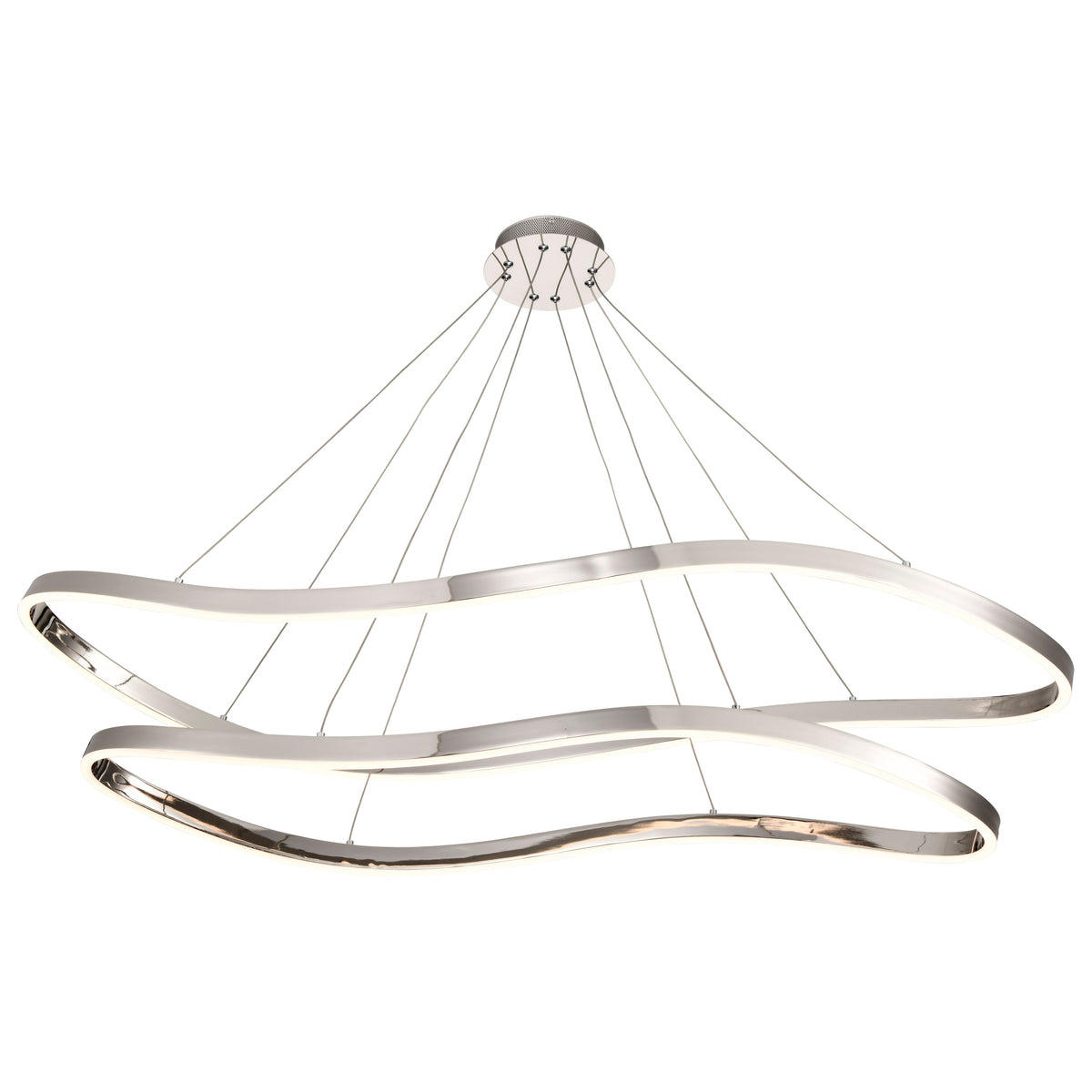 Sylas - 48 Inch LED Pendant - Polished Nickel Finish