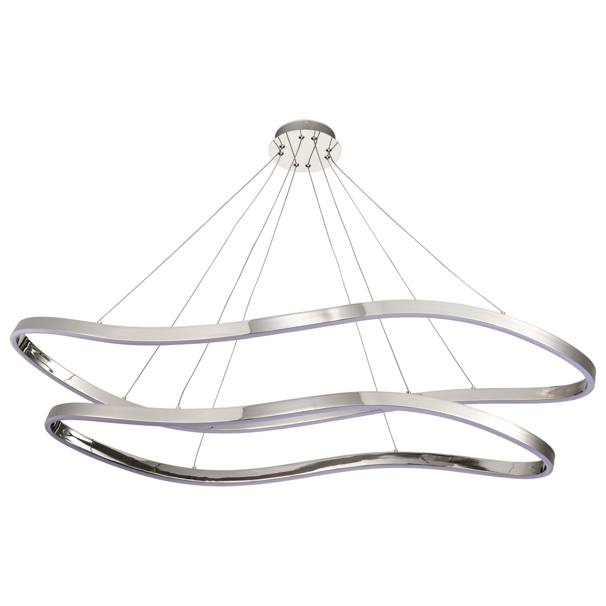 Sylas - 48 Inch LED Pendant - Polished Nickel Finish