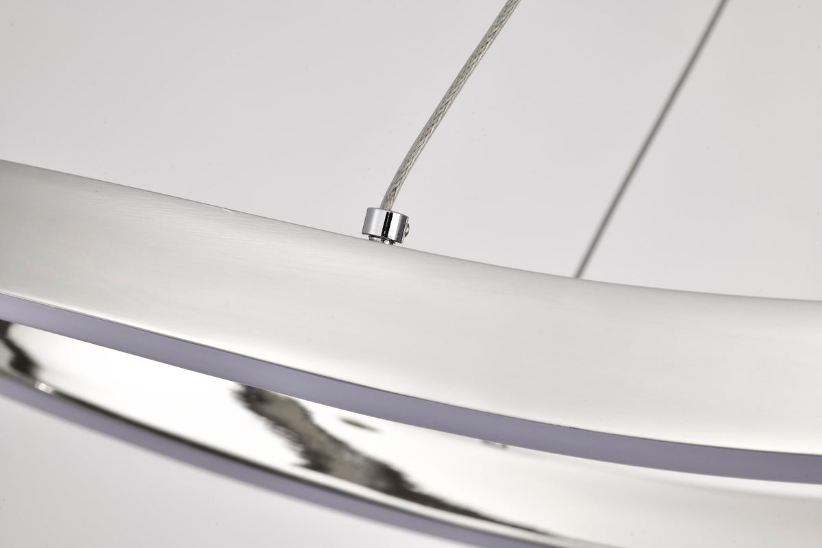 Sylas - 48 Inch LED Pendant - Polished Nickel Finish