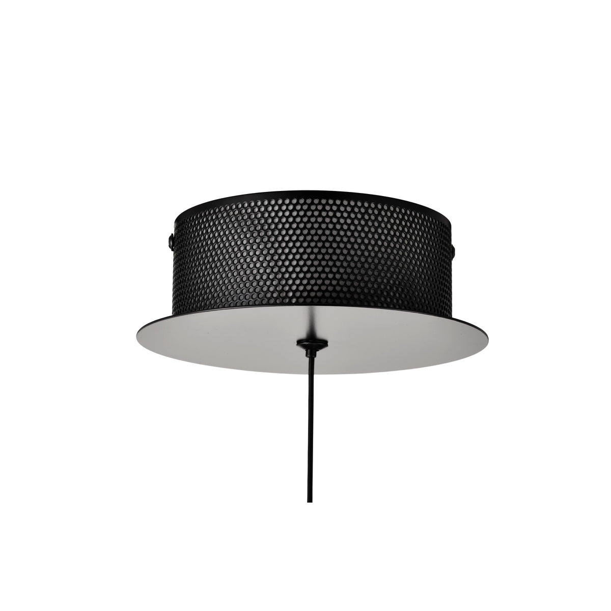 Evander - LED 16 Inch Mini Pendant - Matte Black Finish - Smoked Glass