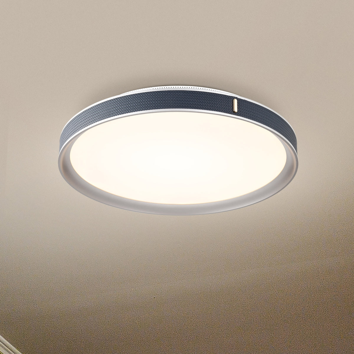 Bandon - 20 Inch LED Flush Mount - Gray with Blue Wrap - Acrylic Lens - Gray Finish