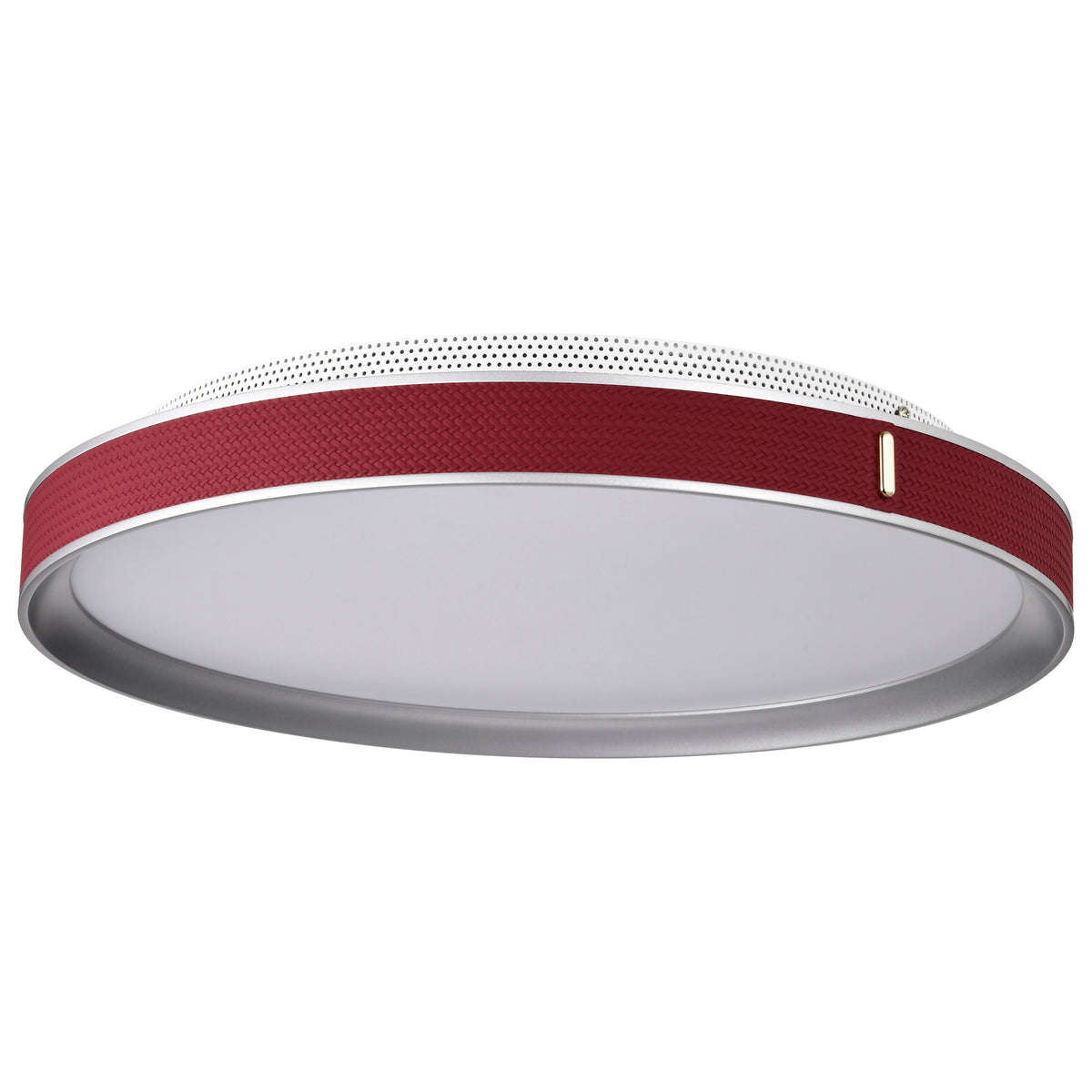 Bandon - 20 Inch LED Flush Mount - Gray with Red Wrap - Acrylic Lens - Gray Finish