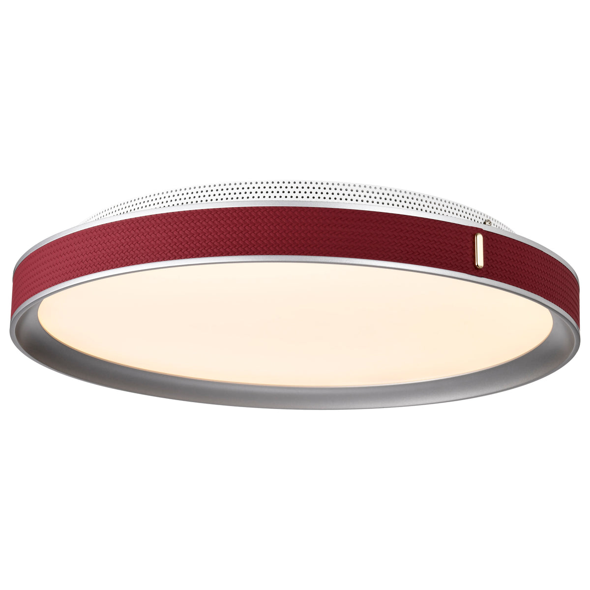 Bandon - 20 Inch LED Flush Mount - Gray with Red Wrap - Acrylic Lens - Gray Finish