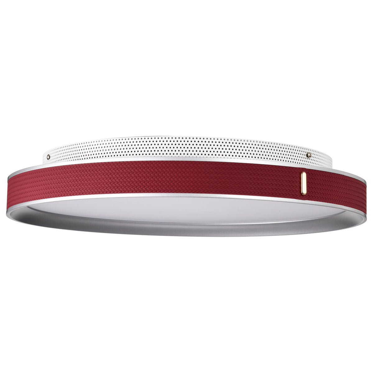 Bandon - 20 Inch LED Flush Mount - Gray with Red Wrap - Acrylic Lens - Gray Finish