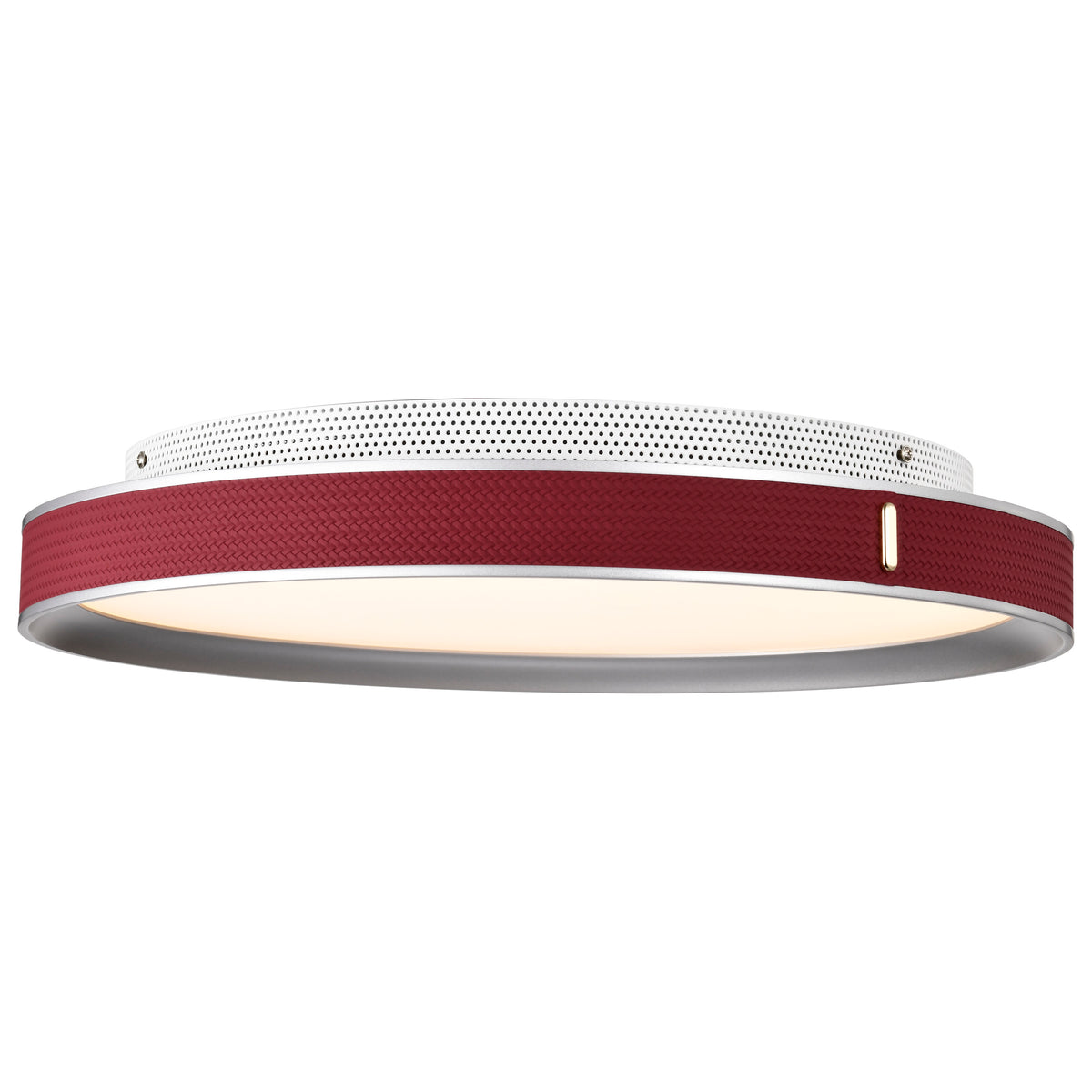 Bandon - 20 Inch LED Flush Mount - Gray with Red Wrap - Acrylic Lens - Gray Finish