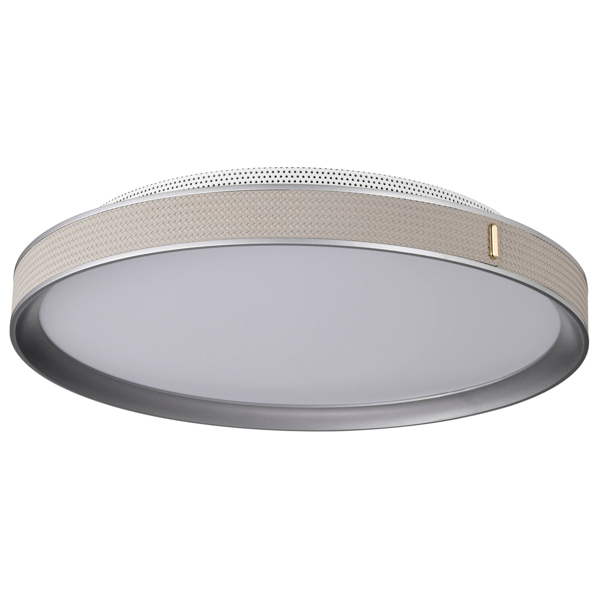 Bandon - 20 Inch LED Flush Mount - Gray with Off White Wrap - Acrylic Lens - Gray Finish product image