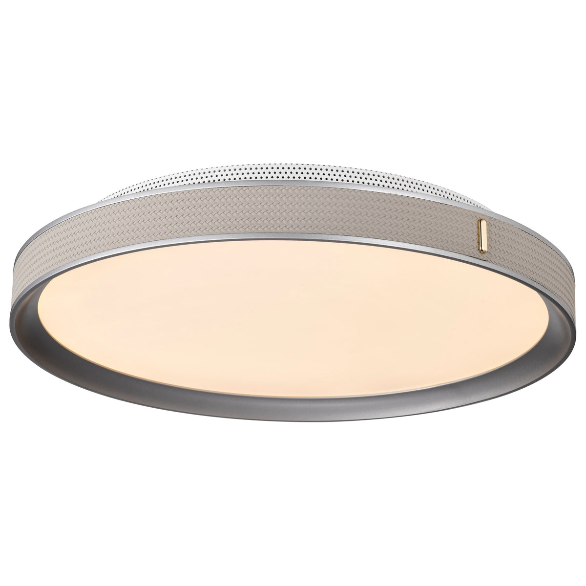Bandon - 20 Inch LED Flush Mount - Gray with Off White Wrap - Acrylic Lens - Gray Finish