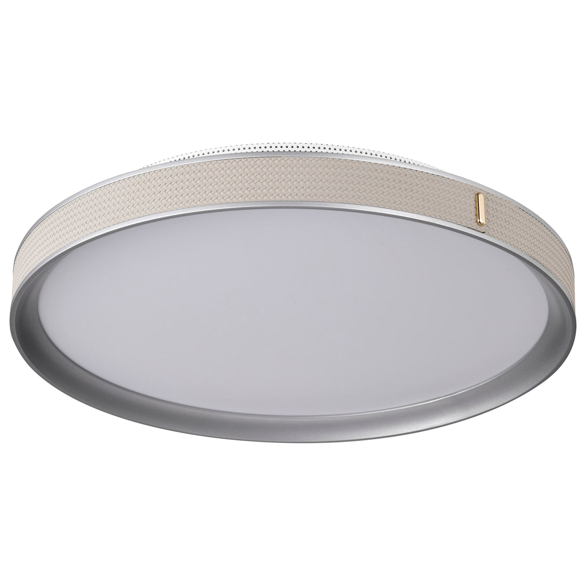 Bandon - 20 Inch LED Flush Mount - Gray with Off White Wrap - Acrylic Lens - Gray Finish