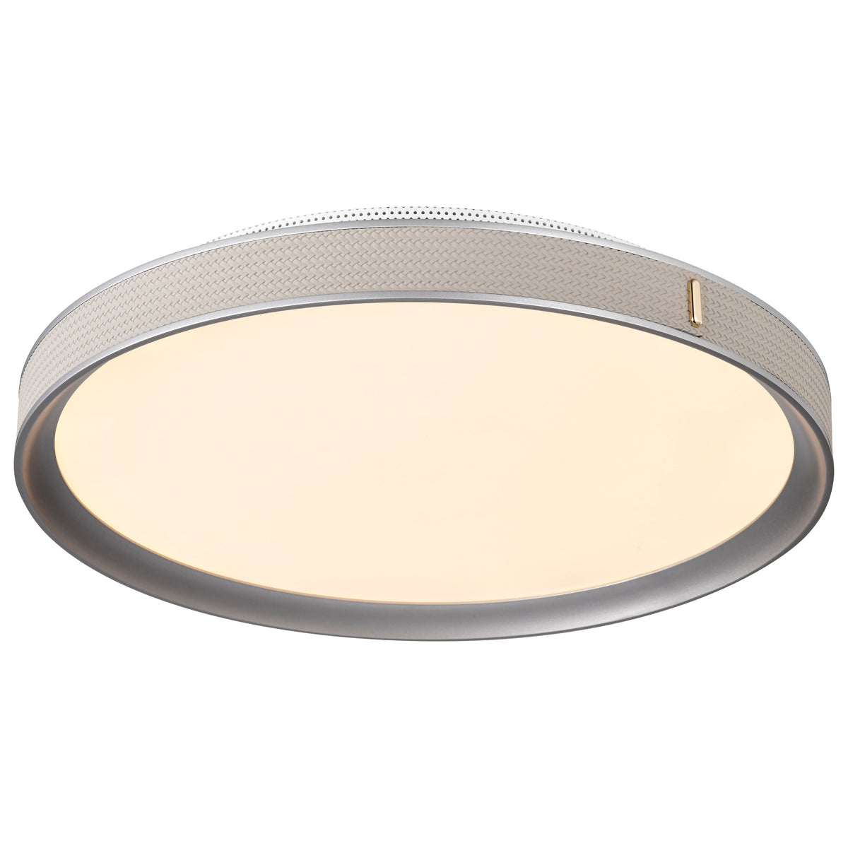 Bandon - 20 Inch LED Flush Mount - Gray with Off White Wrap - Acrylic Lens - Gray Finish