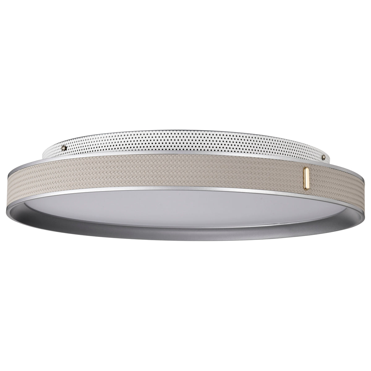 Bandon - 20 Inch LED Flush Mount - Gray with Off White Wrap - Acrylic Lens - Gray Finish