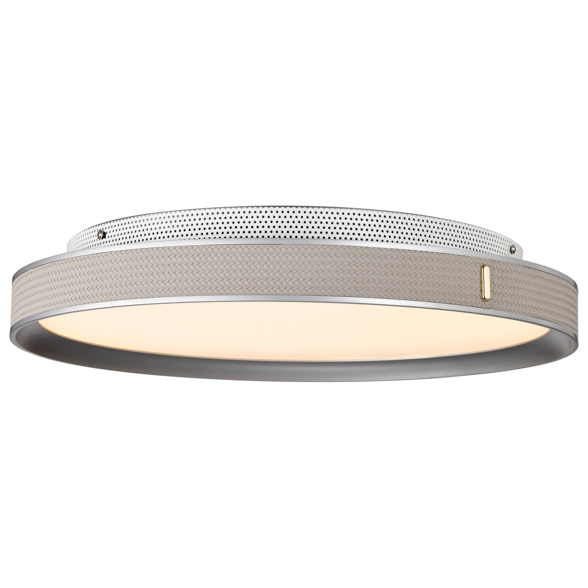 Bandon - 20 Inch LED Flush Mount - Gray with Off White Wrap - Acrylic Lens - Gray Finish