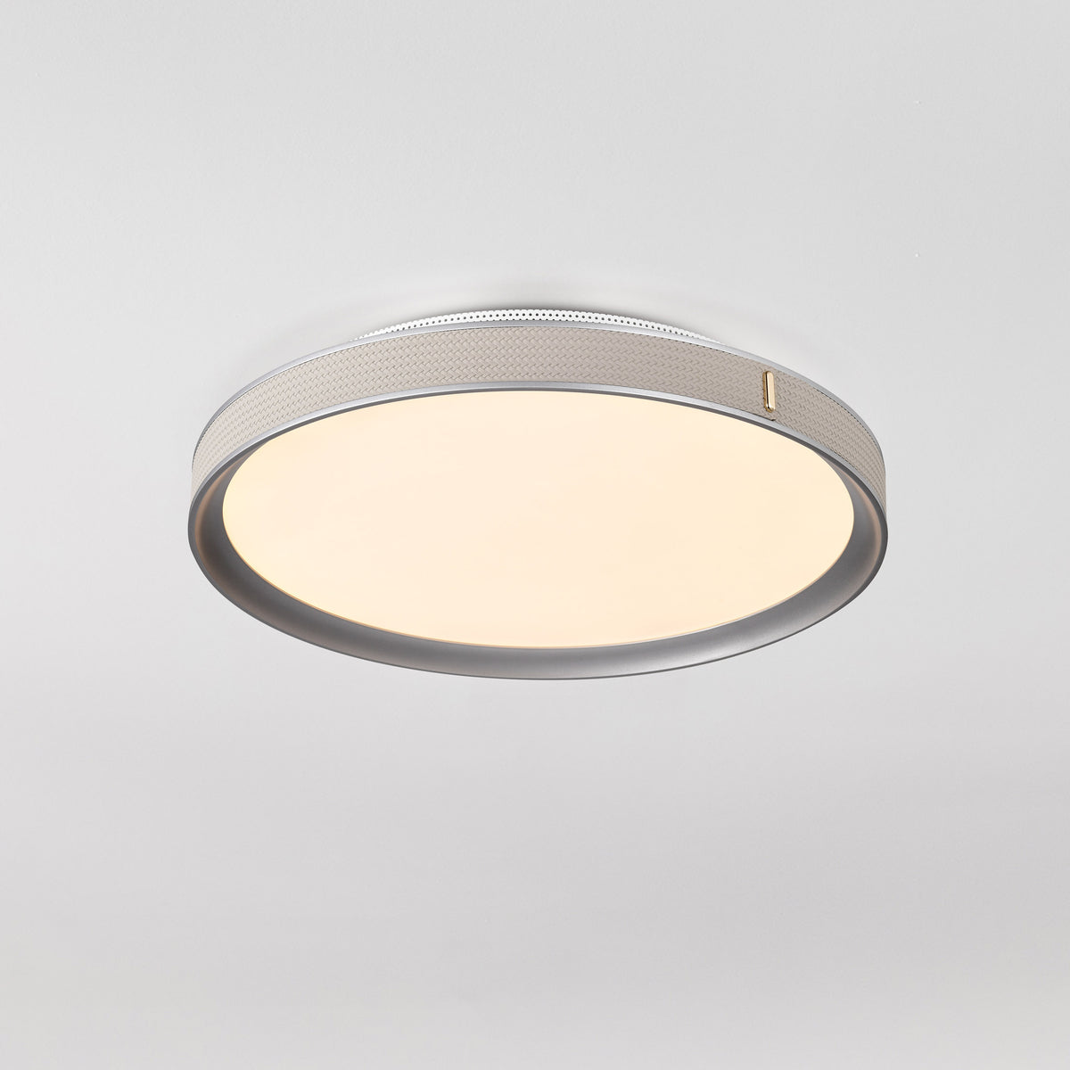 Bandon - 20 Inch LED Flush Mount - Gray with Off White Wrap - Acrylic Lens - Gray Finish